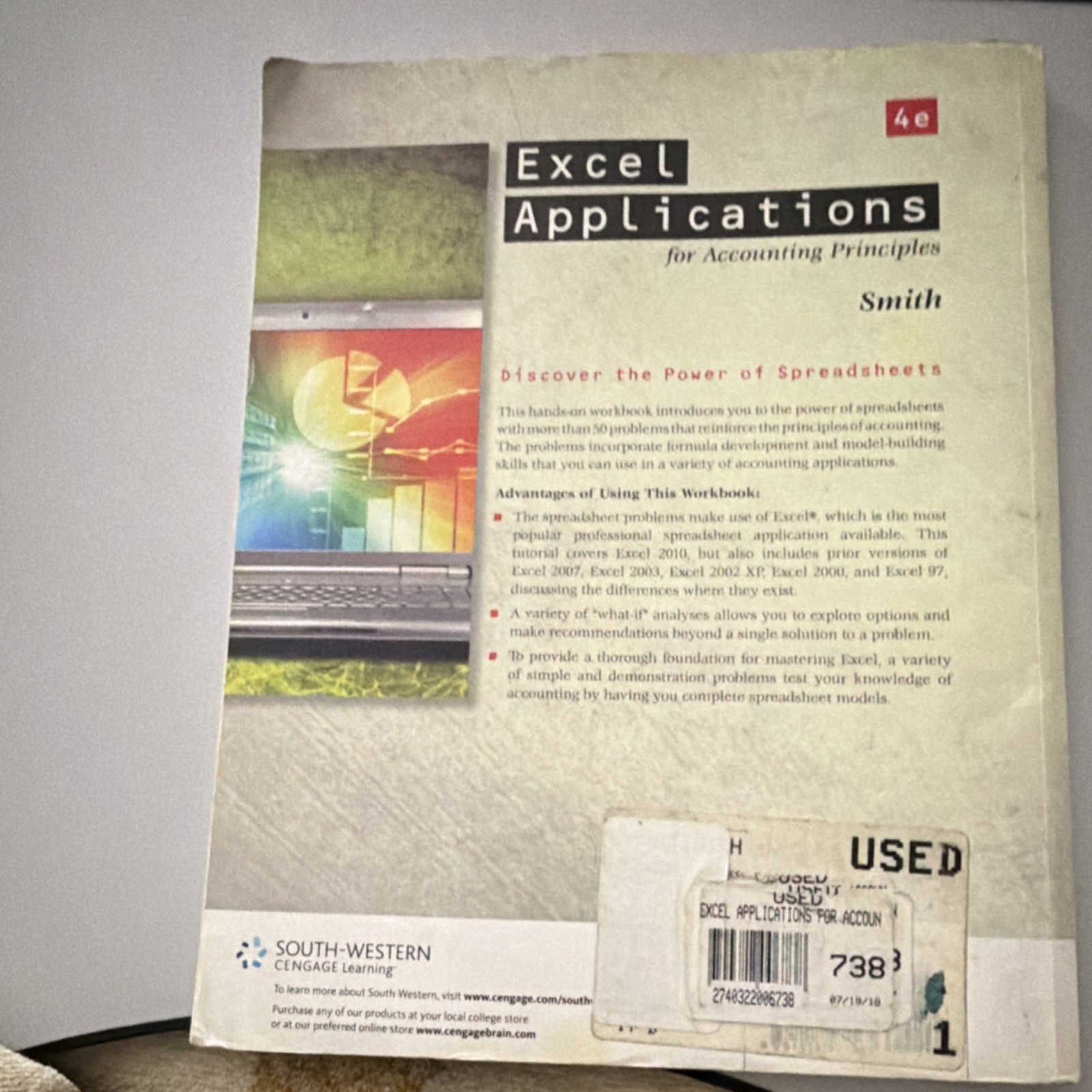 South-Western Cengage Excel Applications for Accounting Principles 4th Ed Smith