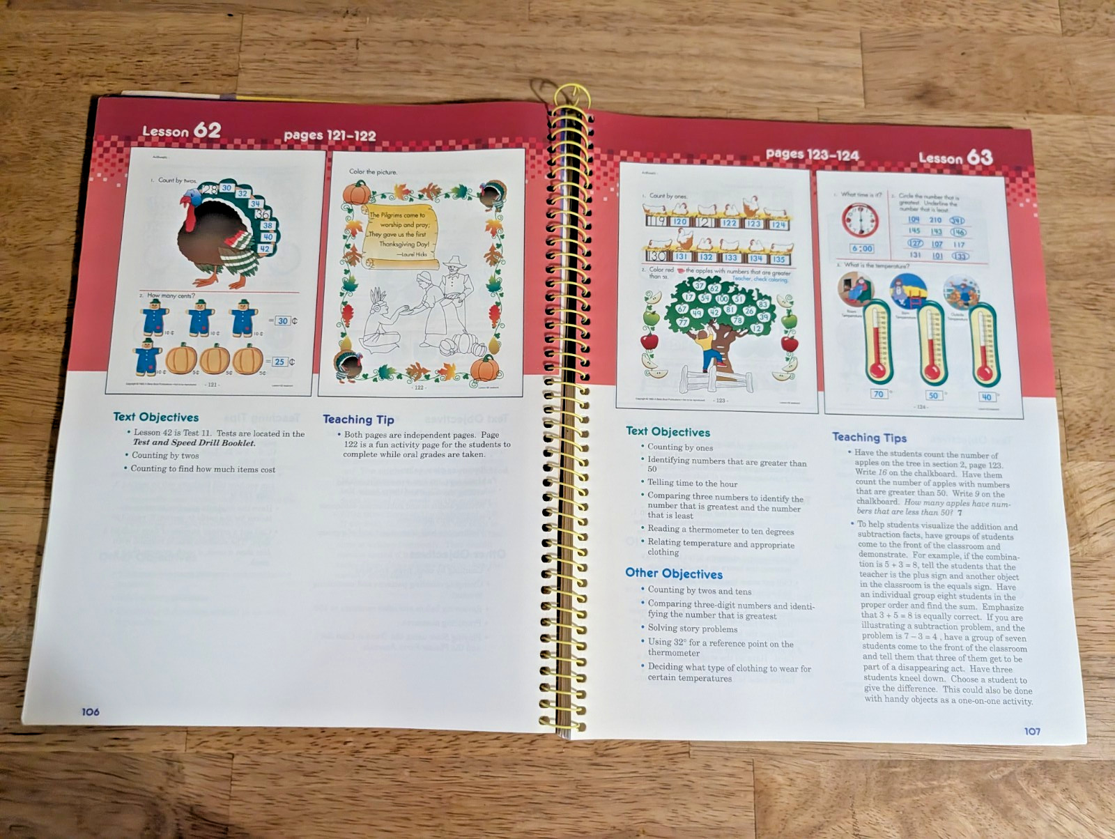 A Beka Arithmetic 1 Teacher Edition 1994 Abeka First Grade Math Book Guide Abeka