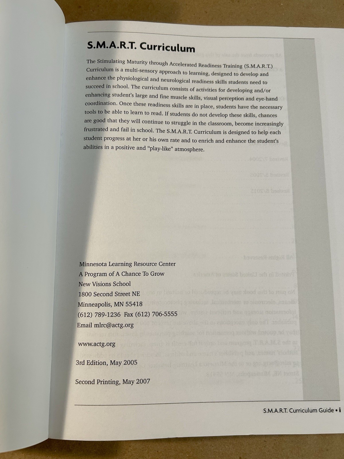 S.m.a.r.t. Curriculum Guide: Elementary School Edition, **Ex-Library**
