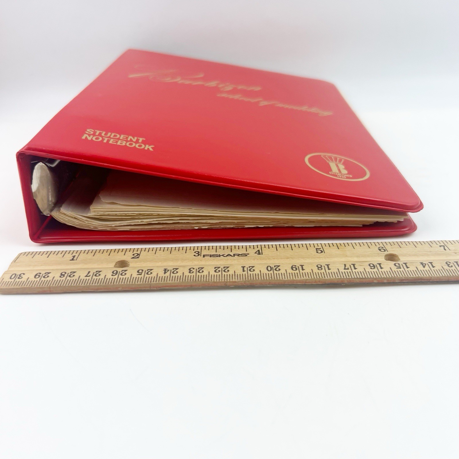 Vintage 60s/70s Barbizon Modeling Red Student Notebook Binder Instruction Pages