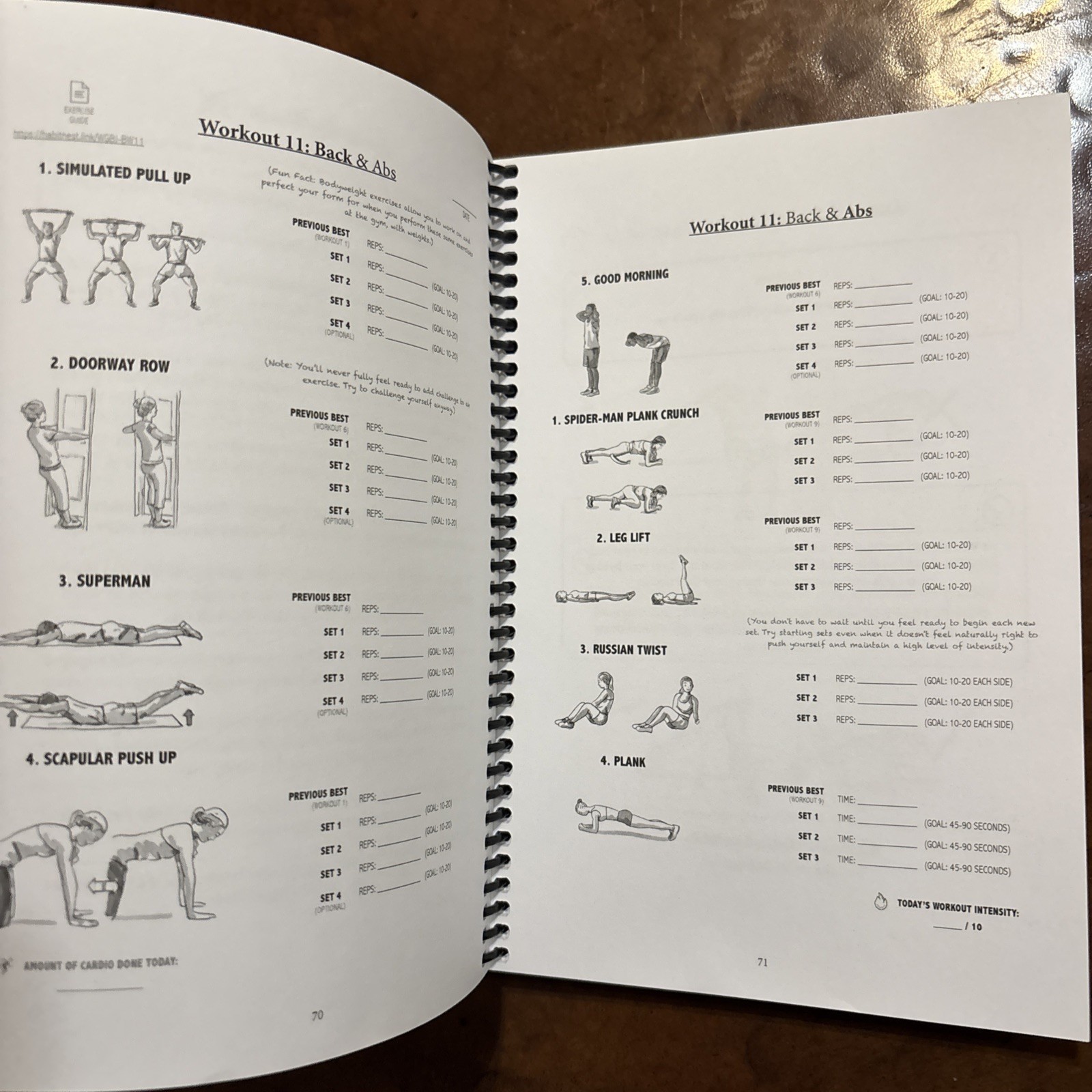 The Bodyweight Home Workout Journal Volume 1 Habit Nest 2023 Spiralbound