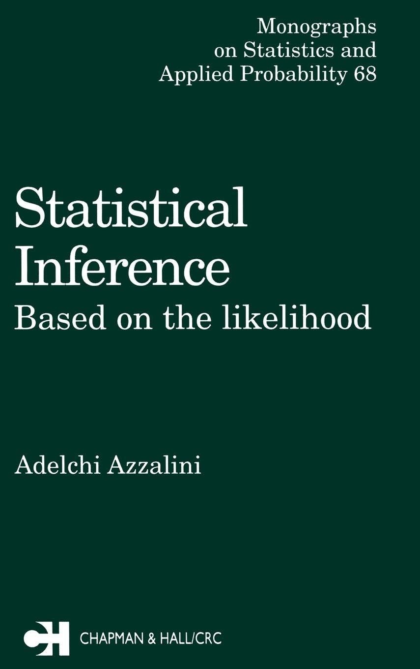 Statistical Inference Based on the likelihood: Based on the like