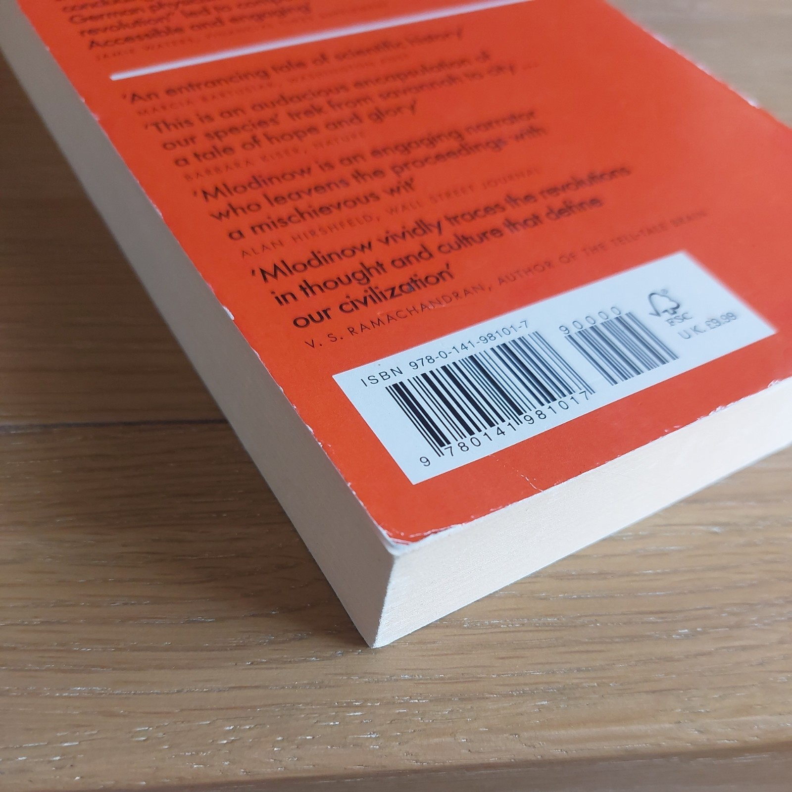 The Upright Thinkers – Mlodinow, Leonard – Penguin paperback 2016 reprint