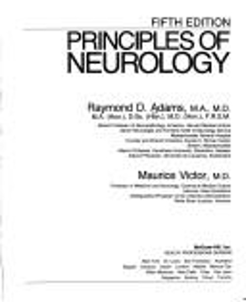 Principles of Neurology Hardcover Maurice, Adams, Raymond D. Vict