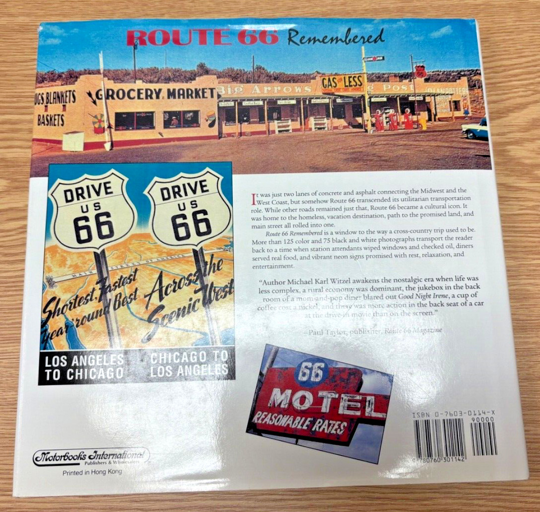 Route 66 Remembered – Michael K. Witzel – 1996 – Hardcover