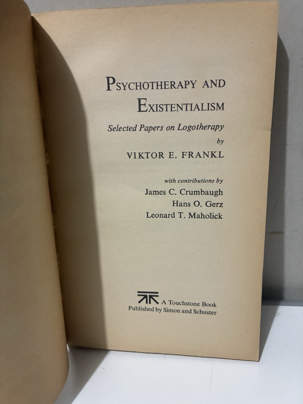 Psychotherapy and Existentialism – Viktor E Frankl PBCK 1967 6th Print – Good