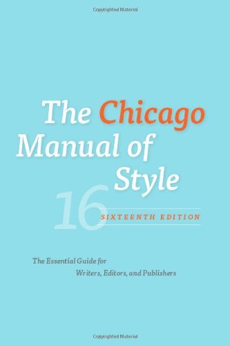 Chicago Manual of Style by University Of Chicago Press Staff