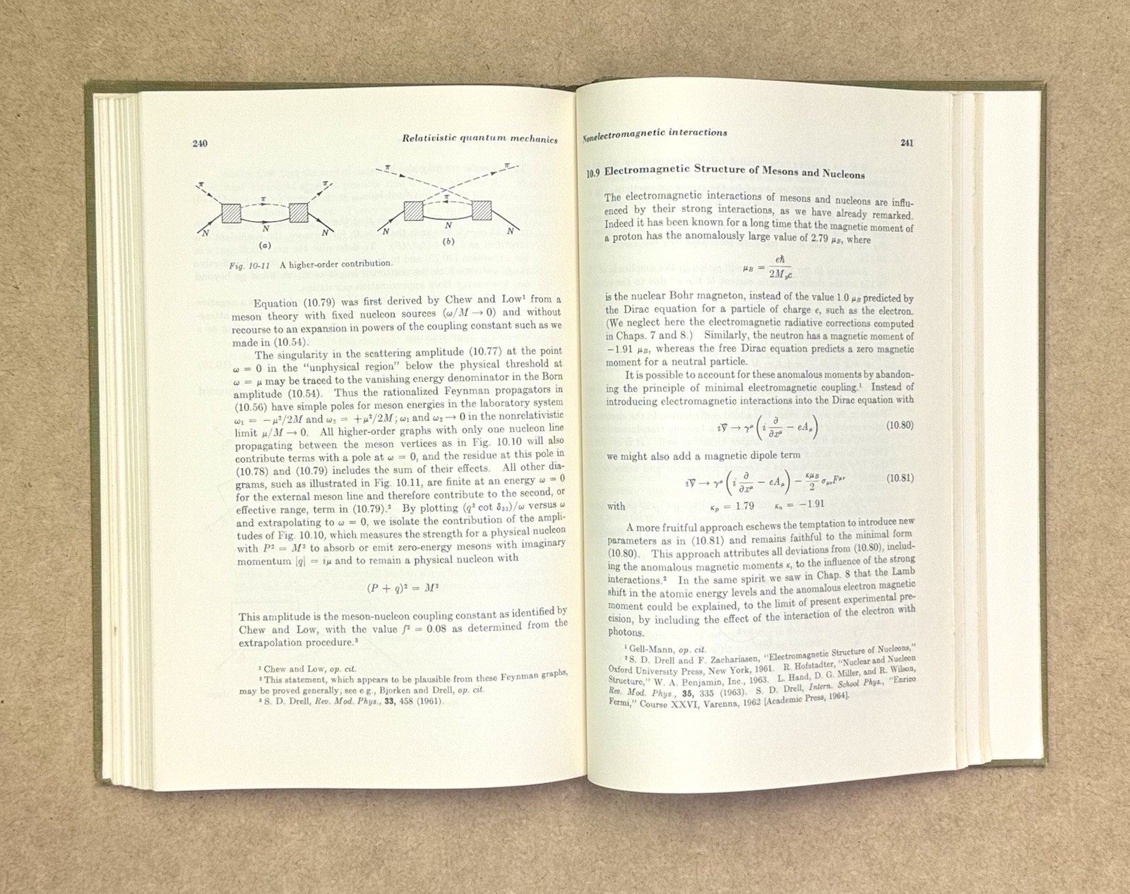 Vintage 1964 Relativistic Quantum Mechanics by Bjorken & Drell HCVG 1st Edition