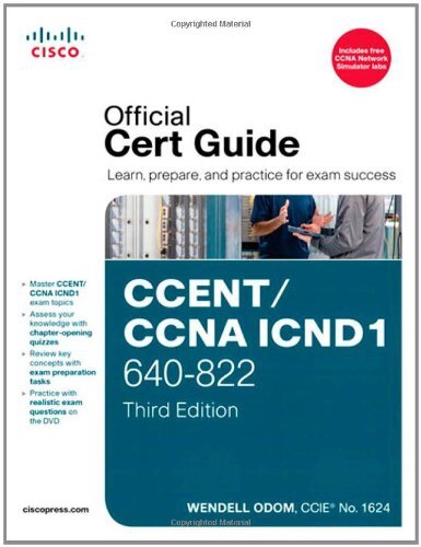 CCENT/CCNA ICND1 640-822 Official Cert Guide,Wendell Odom