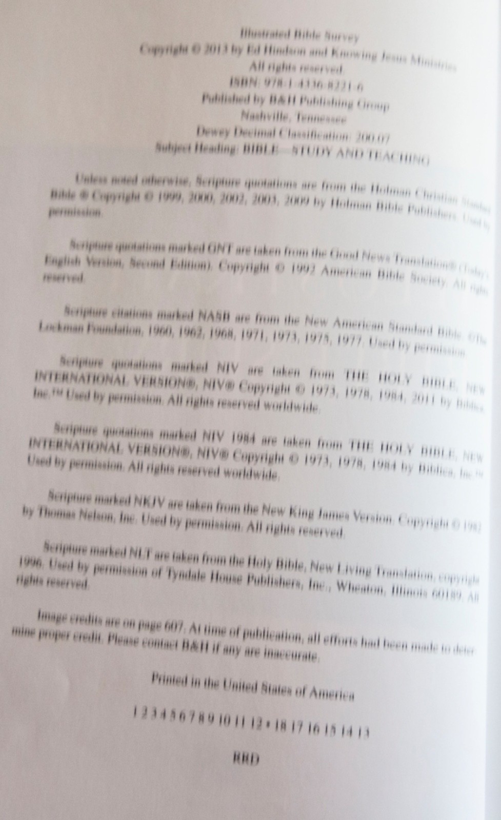 Illustrated Bible Survey: An Introduction – Hardcover By Hindson, Ed-LN