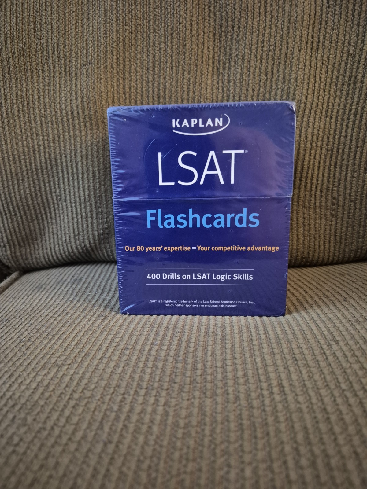 Kaplan Test Prep LSAT Prep Flashcards 400 Drills on LSAT Logic Skills Cards NIB