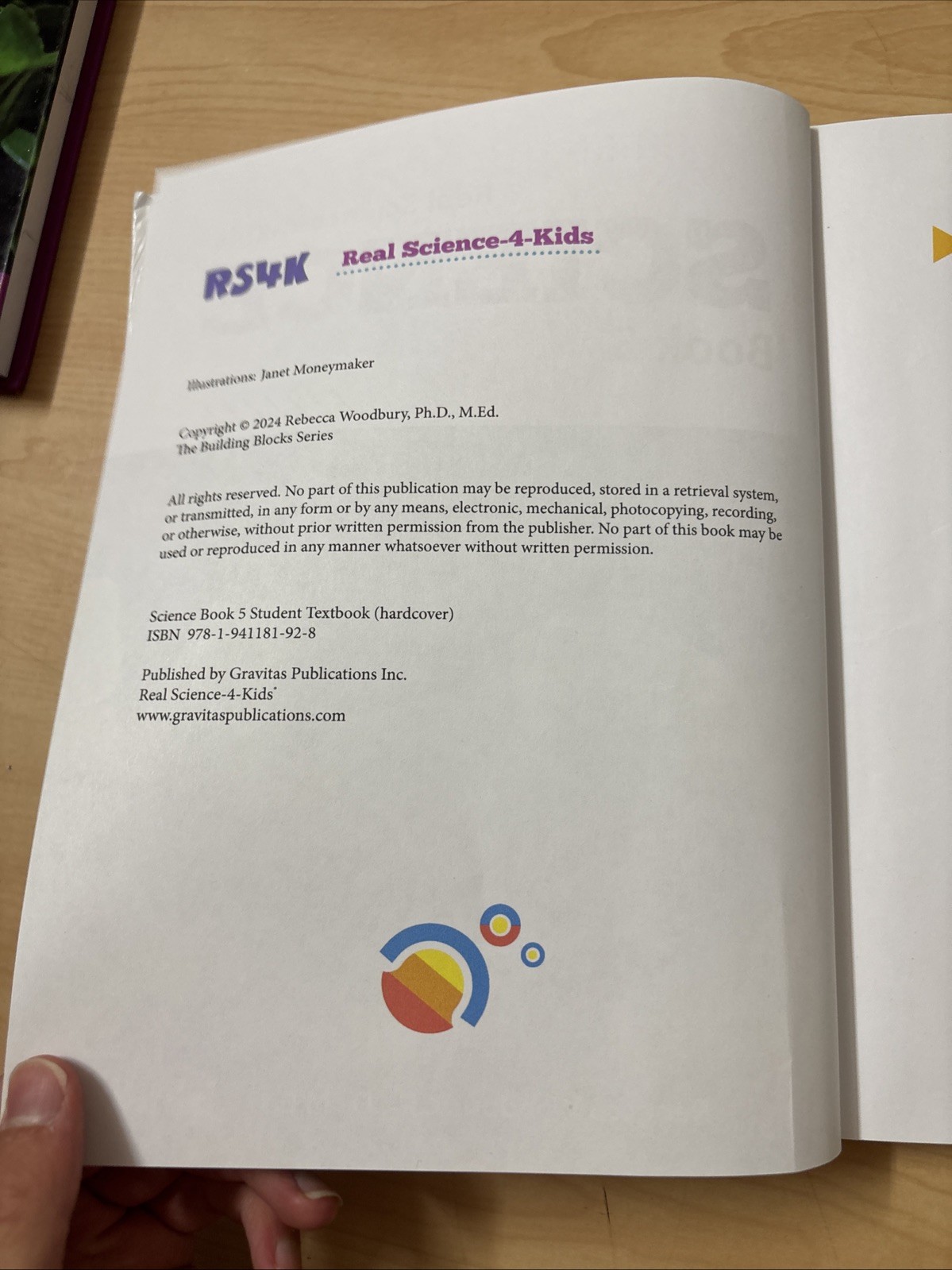 Real Science-4-Kids Science Book 5 Hardcover Rebecca Woodbury 2024 VG Homeschool