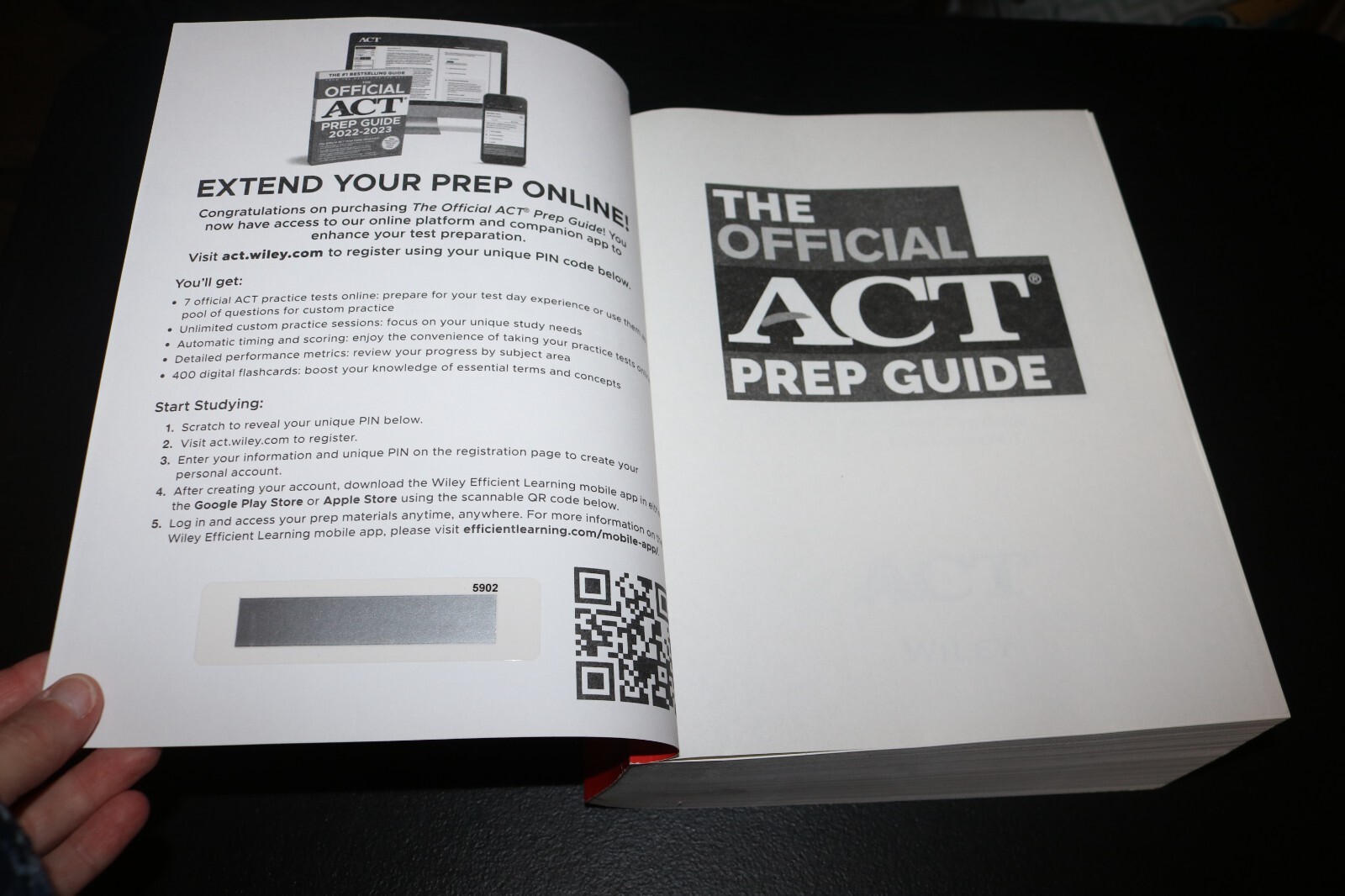 The Official ACT Prep Guide 2022-2023 softcover book