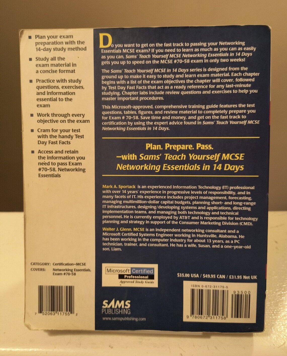 Sams’ Teach Yourself MCSE Networking Essentials in 14 Days