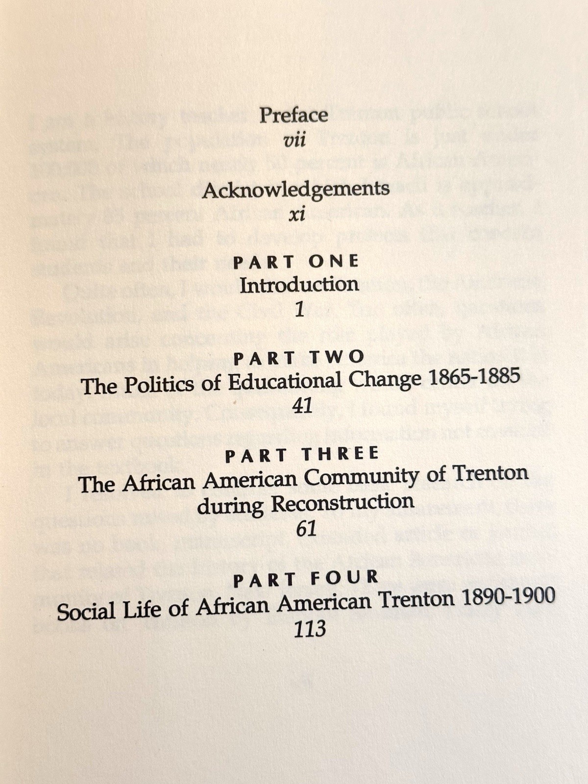 In Search of a Community’s Past: The Black Community In Trenton NJ, 1860 Signed