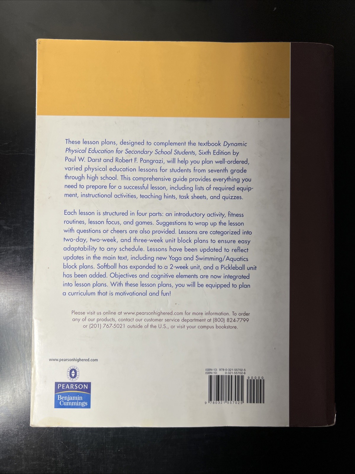 Lesson Plans for DPE Secondary School Students (6th Edition) by Carol Casten