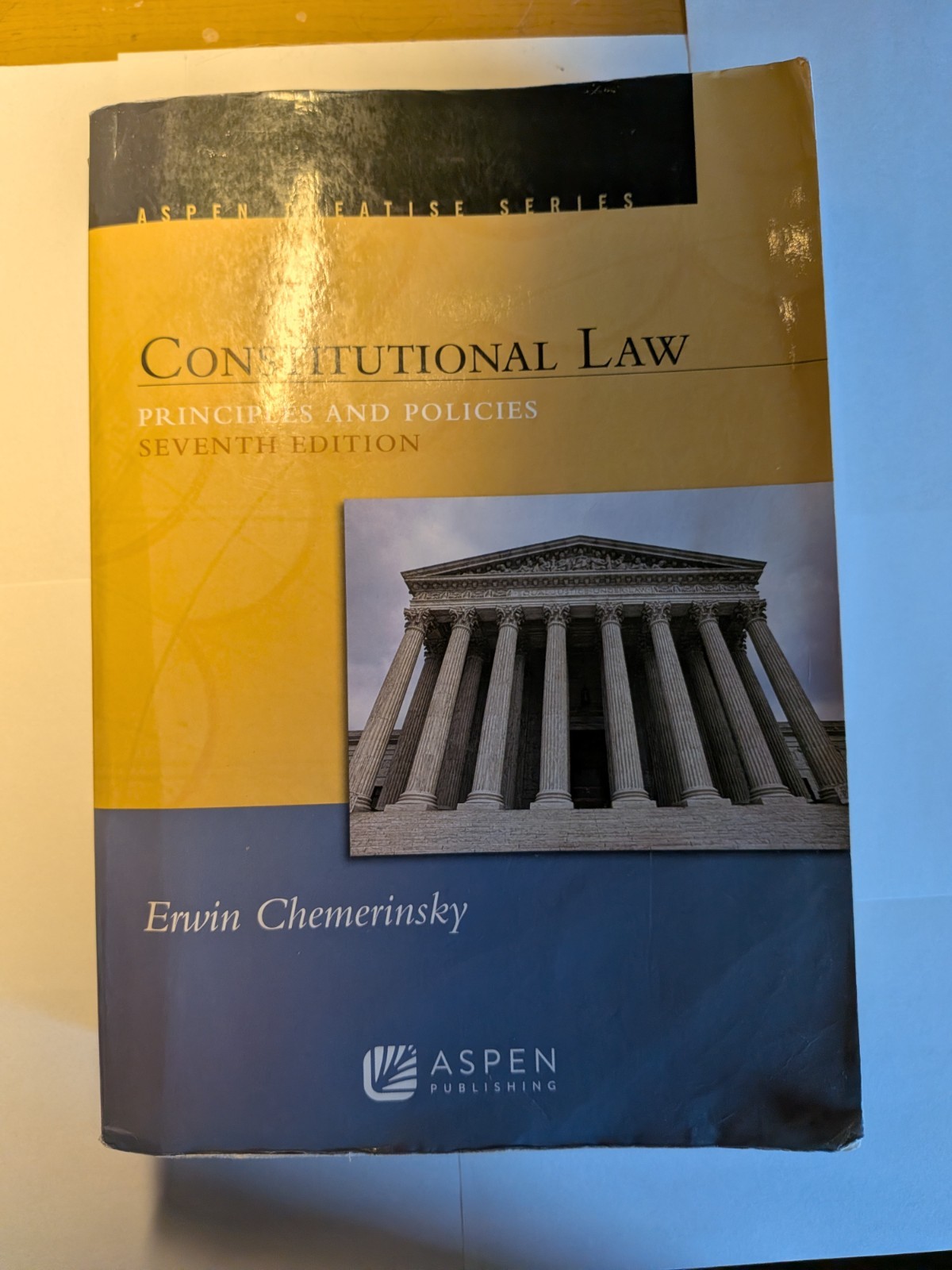 Constitutional Law Aspen Treatise Series by Erwin Chemerinsky Seventh Edition