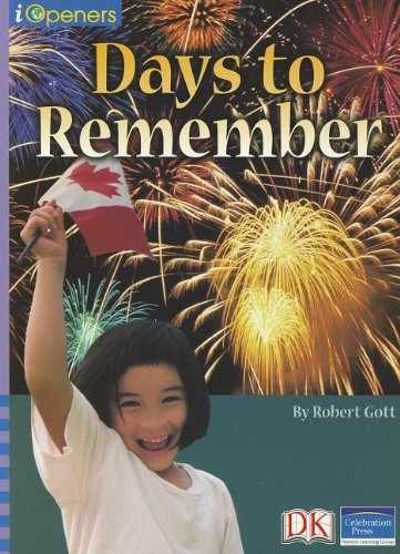 IOPENERS DAYS TO REMEMBER SINGLE GRADE 3 – Paperback, by Robert Gott – Very Good