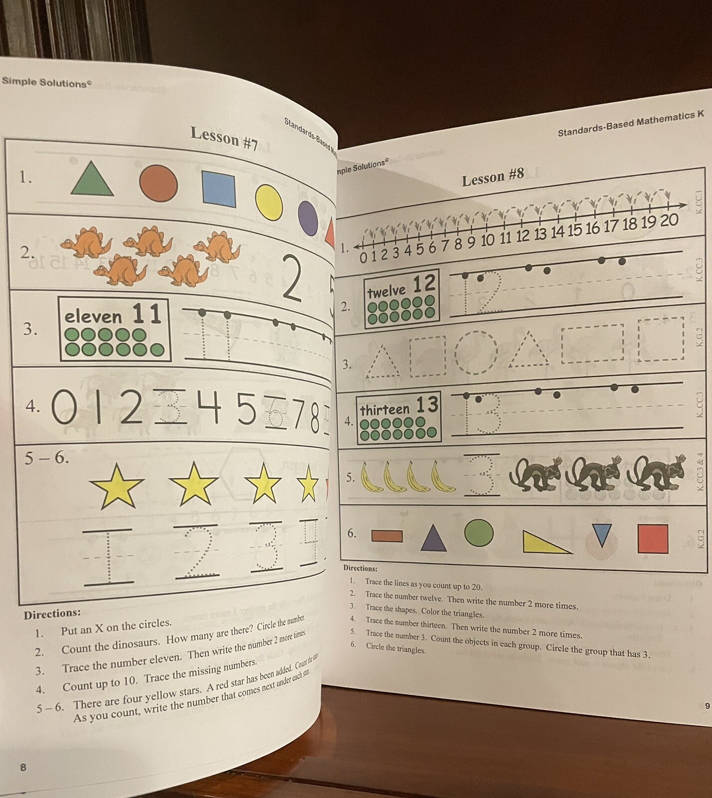 Simple Solutions Mathematics Grade K Workbook Kindergarten Math Homeschool NEW