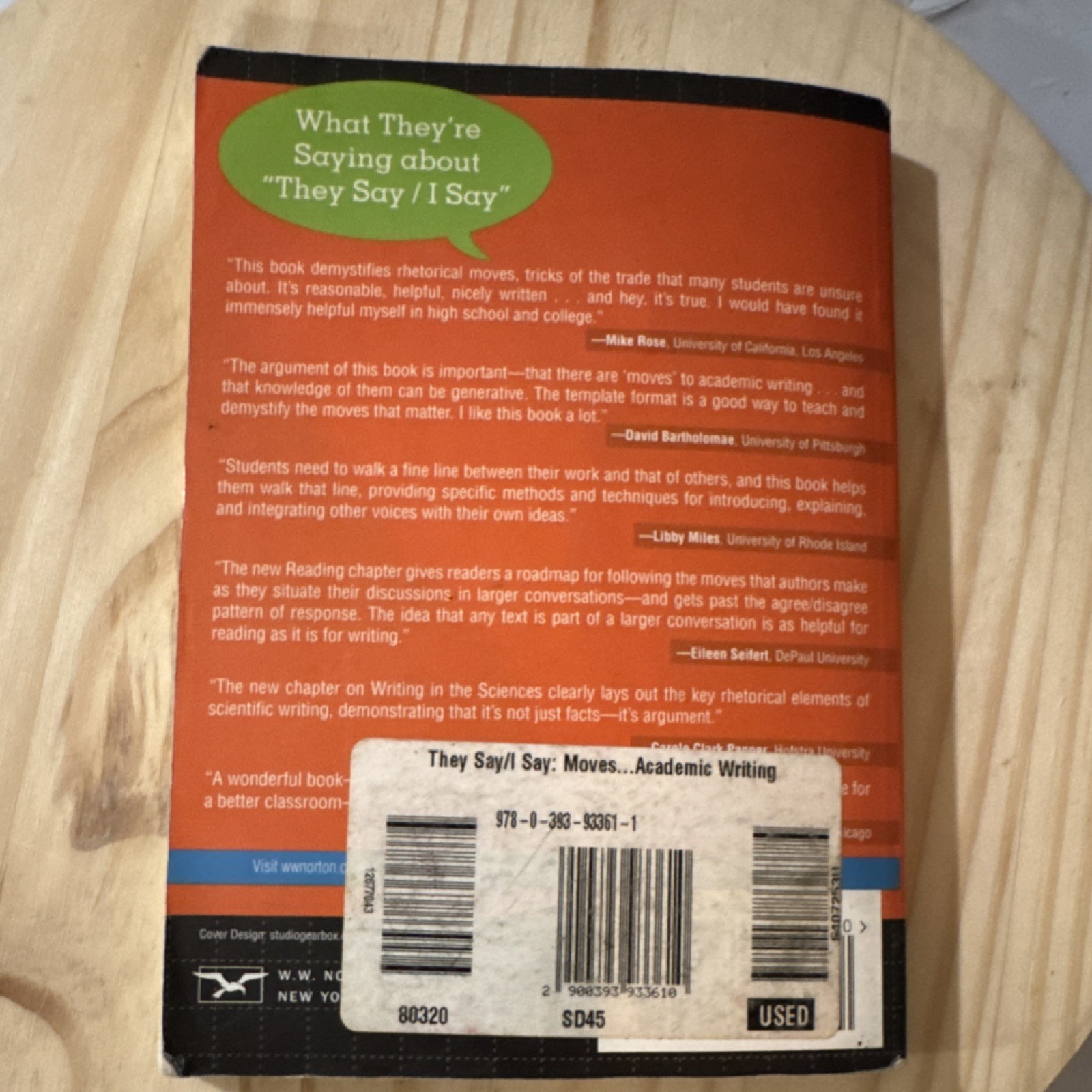 They Say / I Say Second Edition Graff Birkenstein Academic Writing Paperback