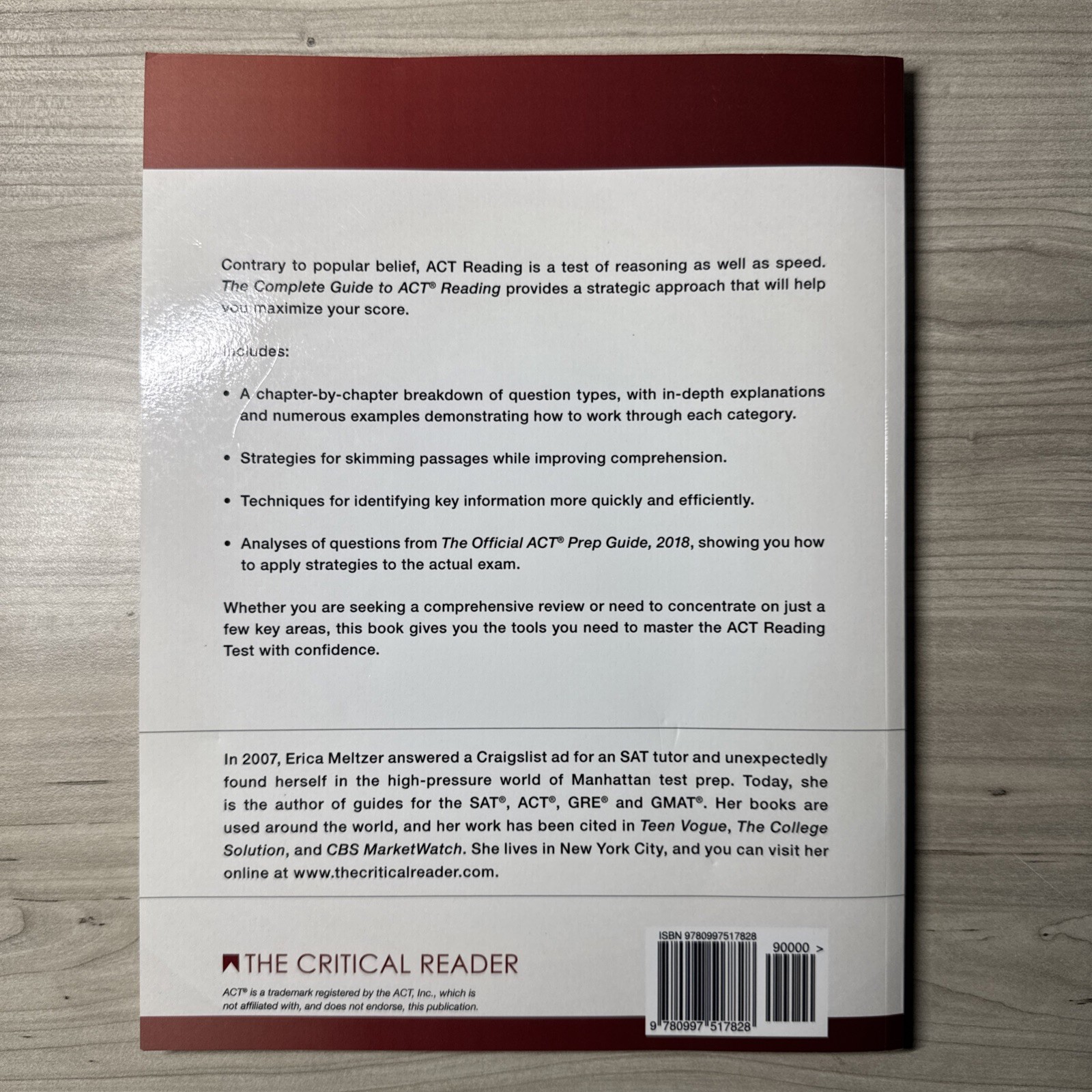 Complete Guide to ACT Reading, 2nd Edition by Erica L. Meltzer