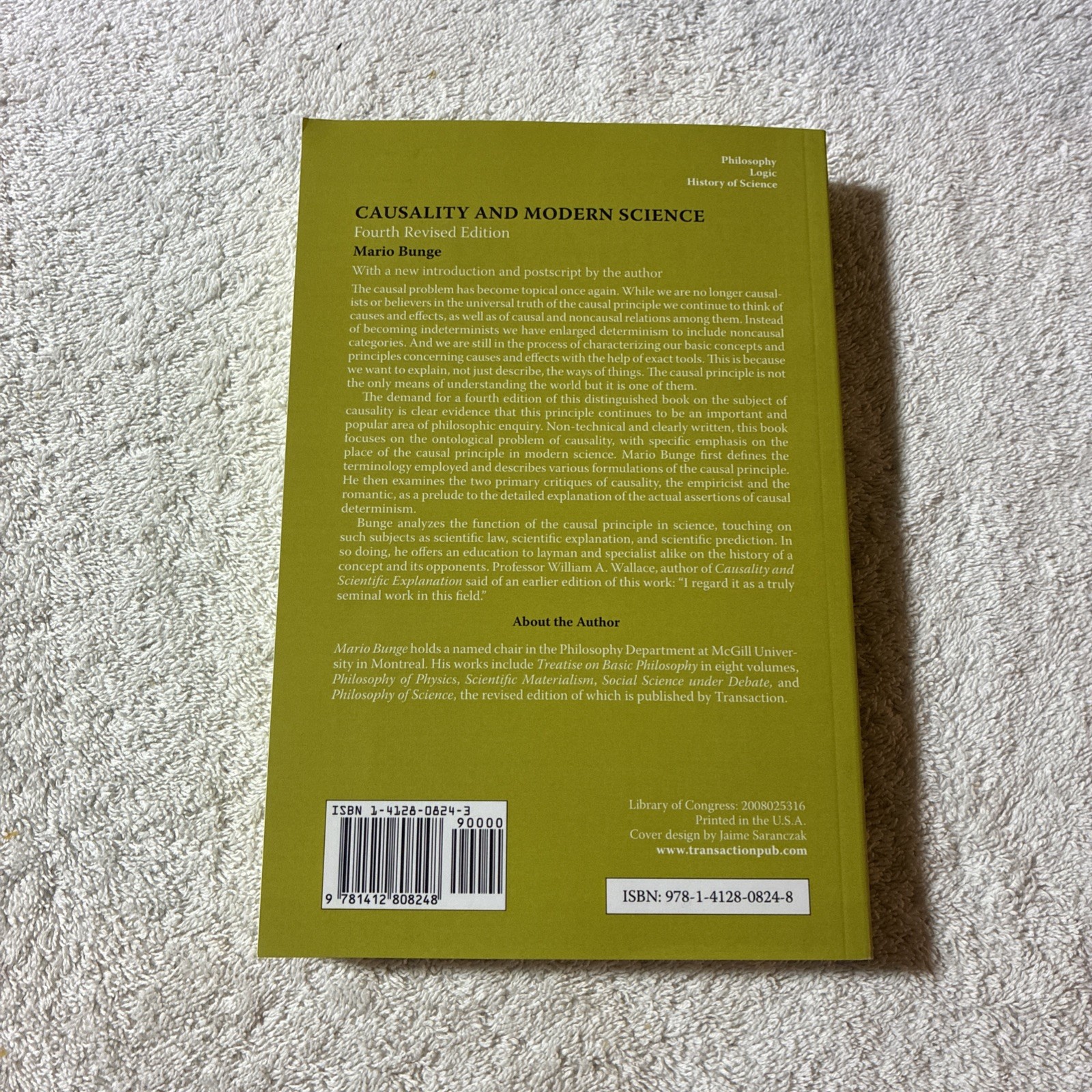 Causality and Modern Science by Milton Hindus (2008, Trade Paperback)