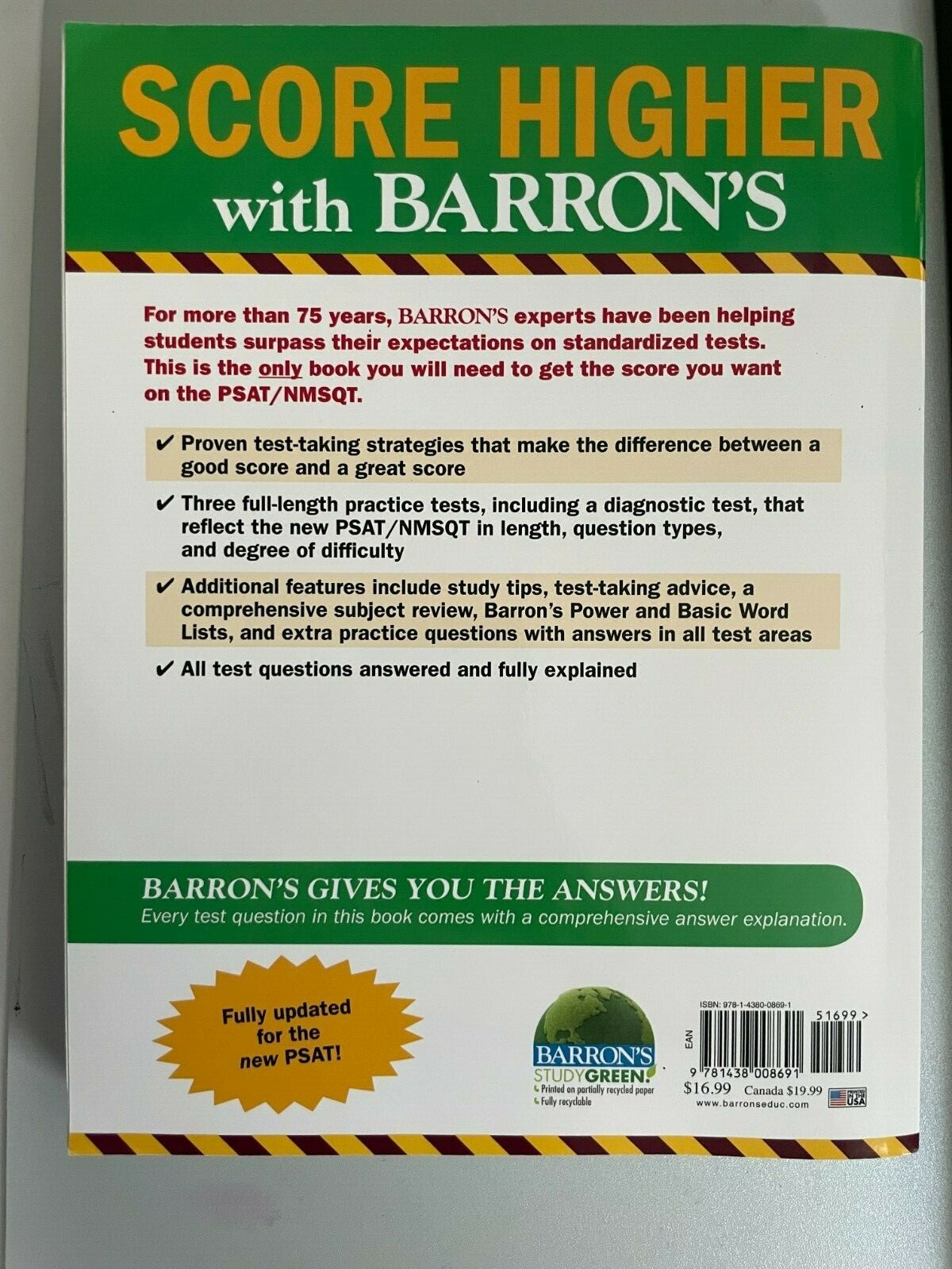 Barron’s PSAT/NMSQT by Sharon Weiner Green, Ira K. Wolf and Brian W. Stewart…