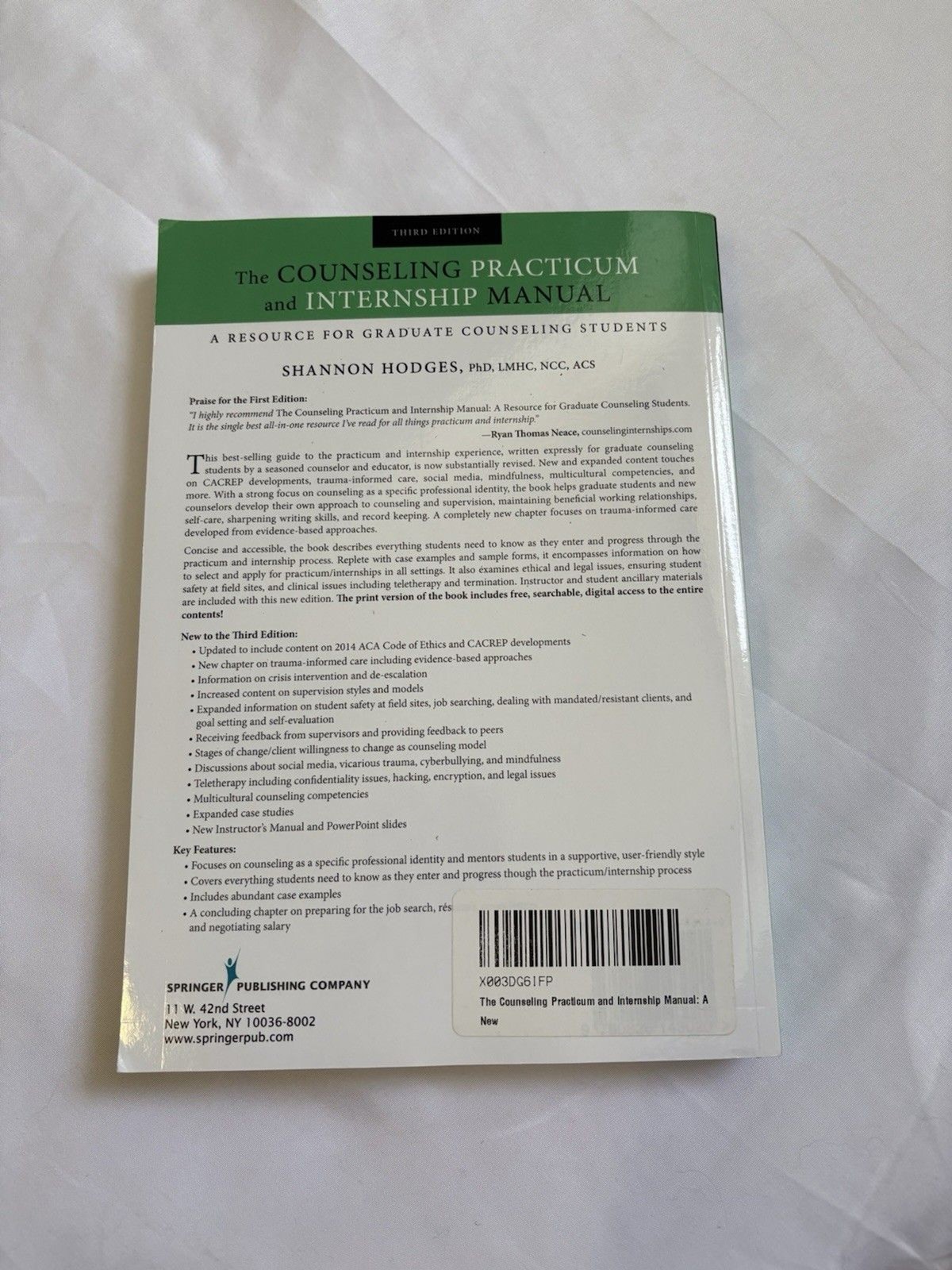 The Counseling Practicum and Internship Manual : A Resource for Graduate…