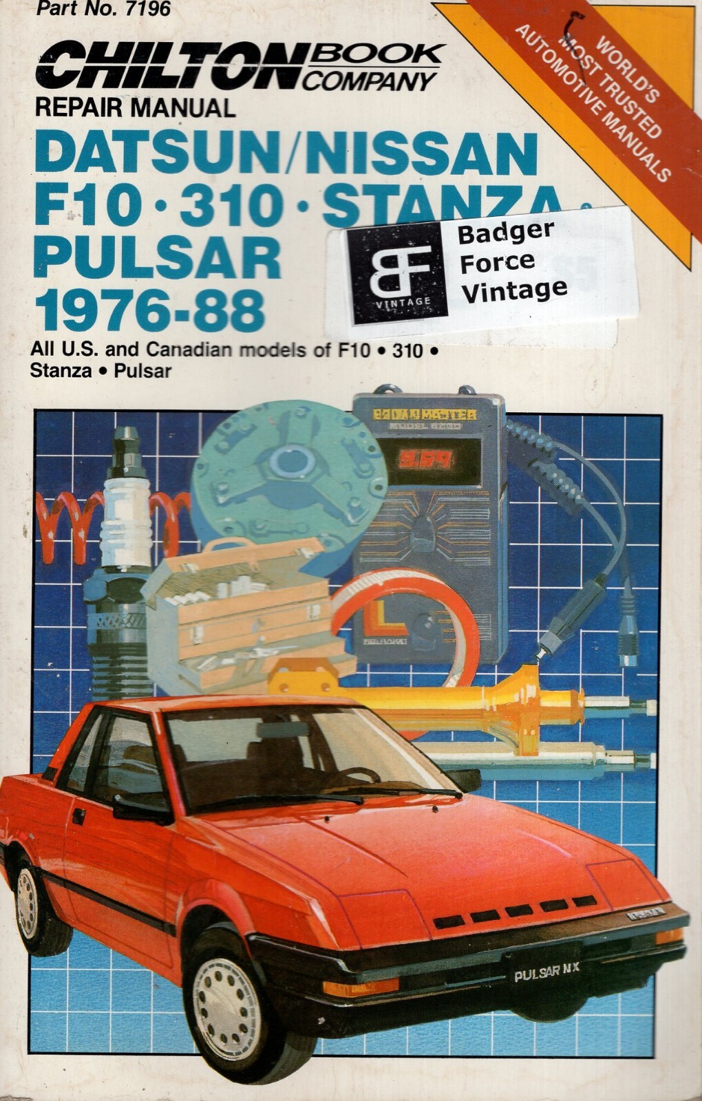 Chilton Datsun/Nissan F10 310 Stanza Pulsar 1976-1988 Repair Manual MN702