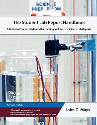 The Student Lab Report Handbook – Spiral-bound, by John D. Mays – Very Good