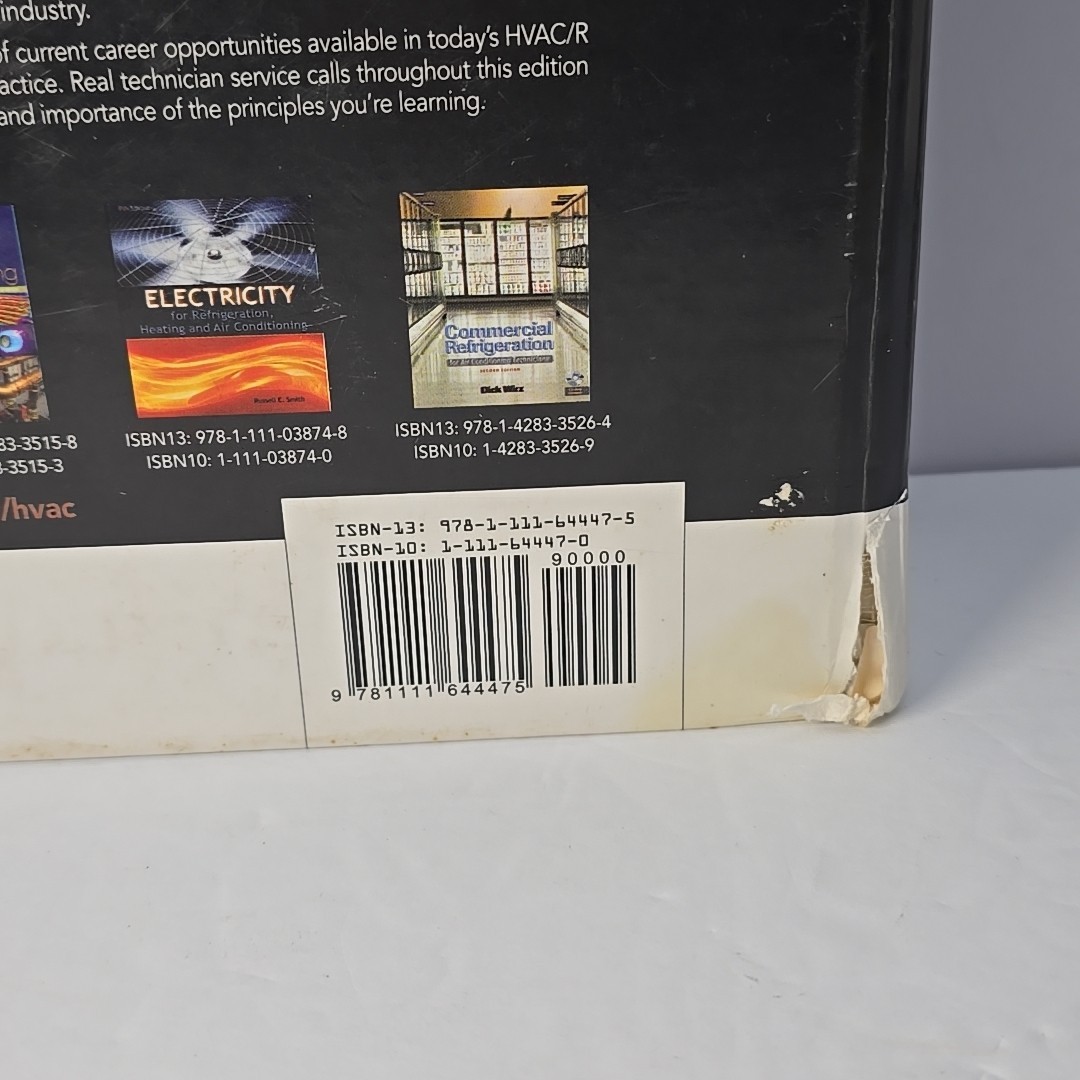 Refrigeration & Air Conditioning Technology: 25th Anniv. Hard Cover Pre-Owned