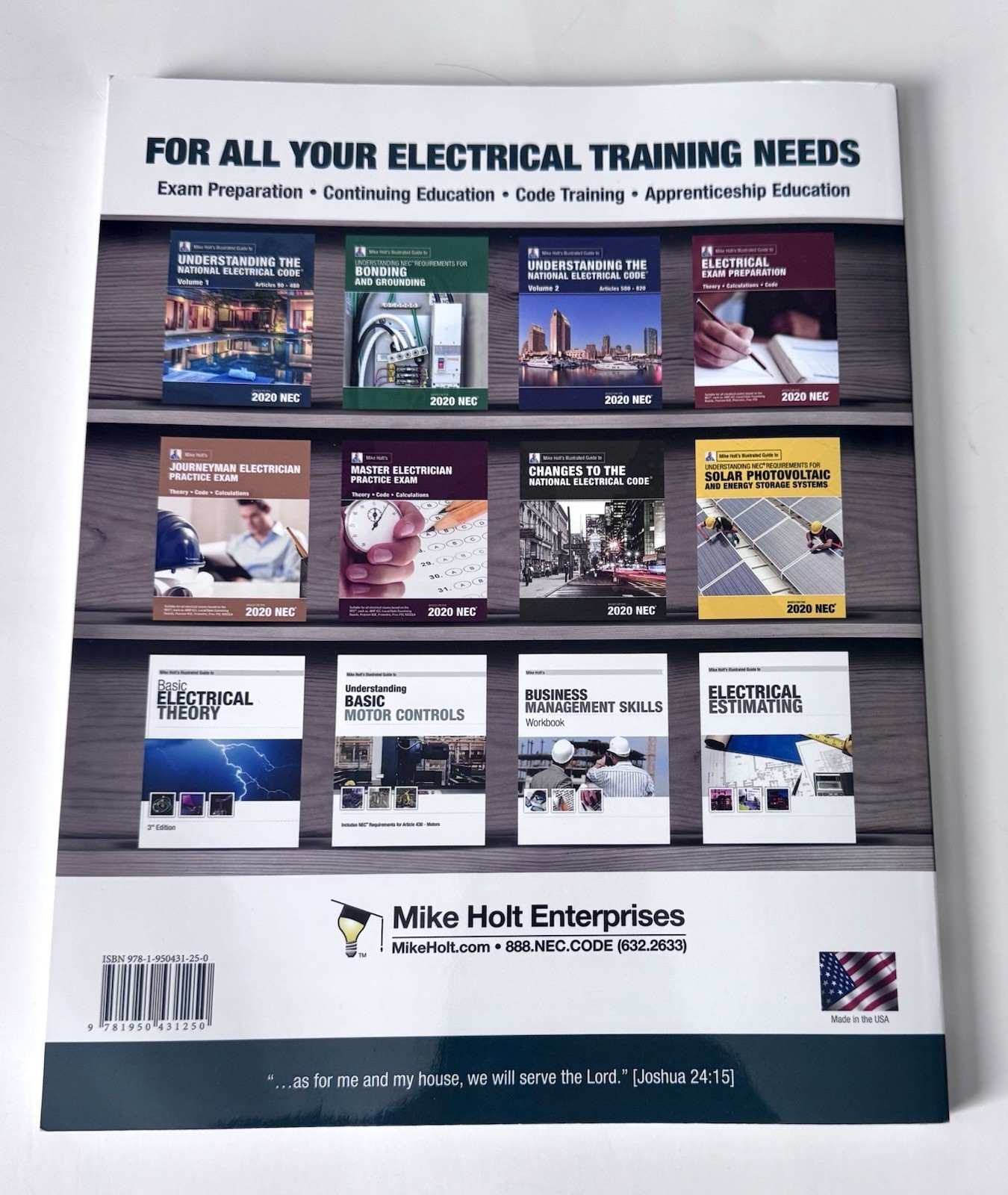 Mike Holt Illustrated Electrical Apprenticeship Supplement Level 1 2020 NEC