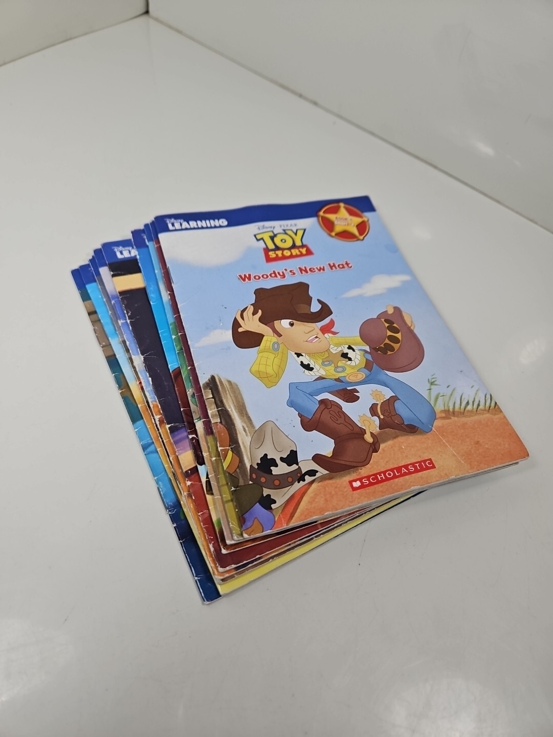 Disney LEARNING TOY STORY BOOK LOT PIXAR SCHOLASTIC 9 BOOK SET WOODY BUZZ GUC
