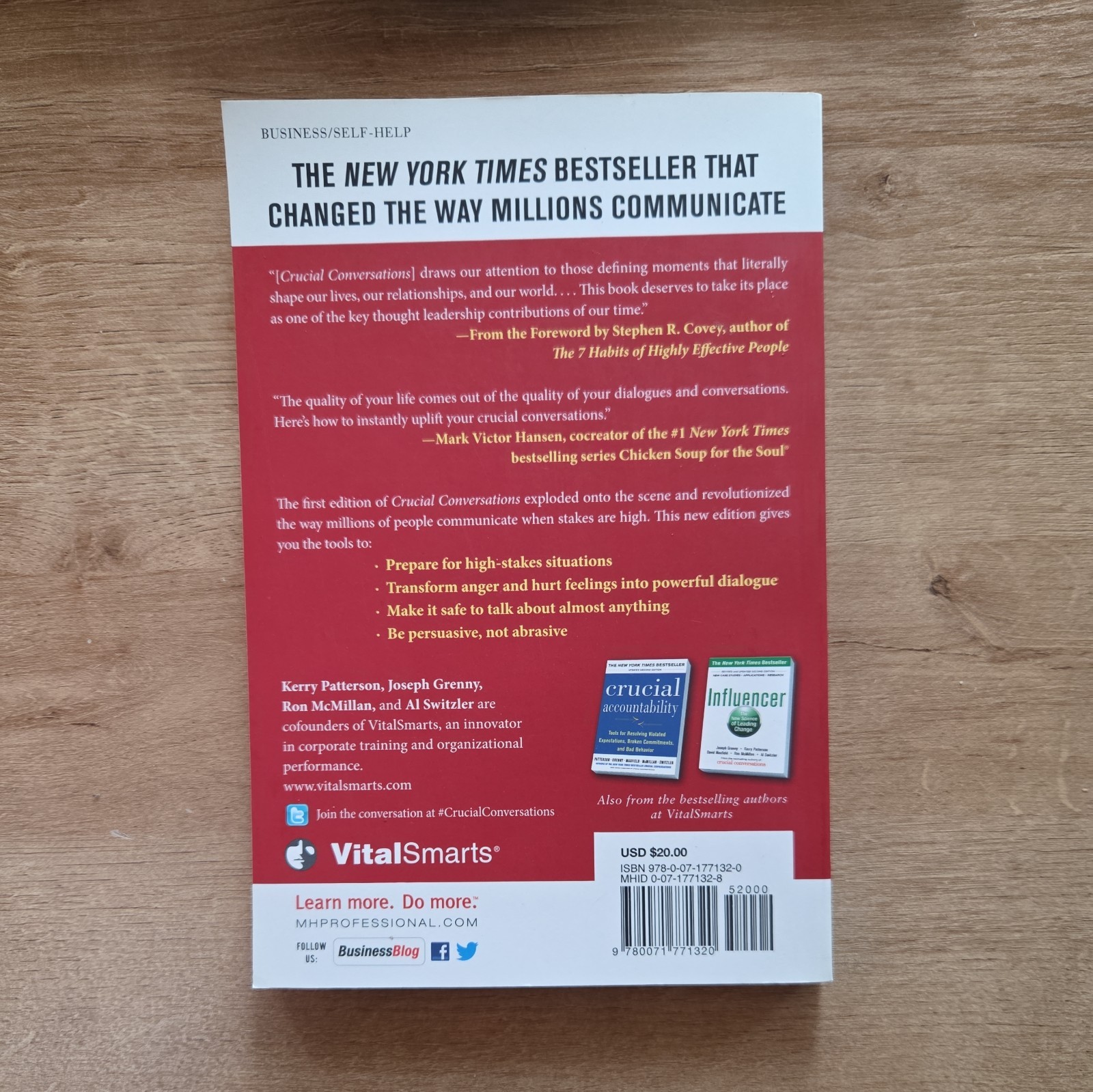 Crucial Conversations Tools for Talking When Stakes Are High, Second Edition by
