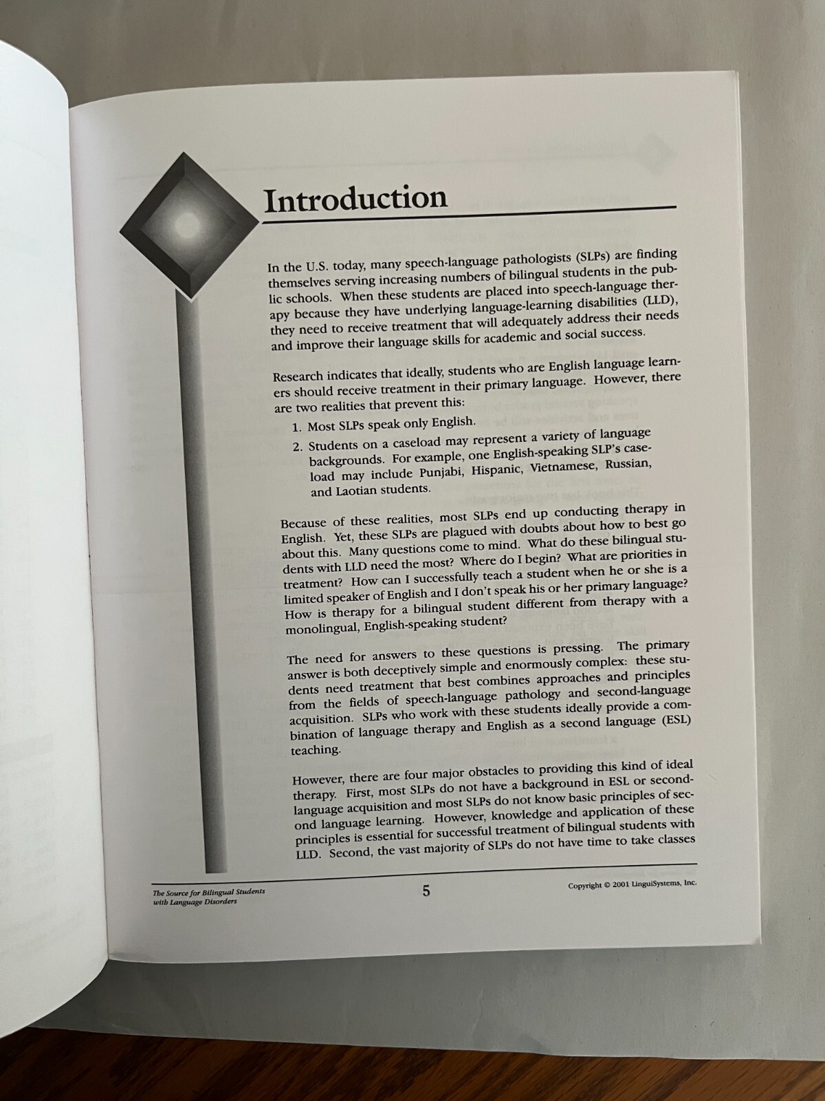 THE SOURCE FOR BILINGUAL STUDENTS WITH LANGUAGE DISORDERS by Celeste Good