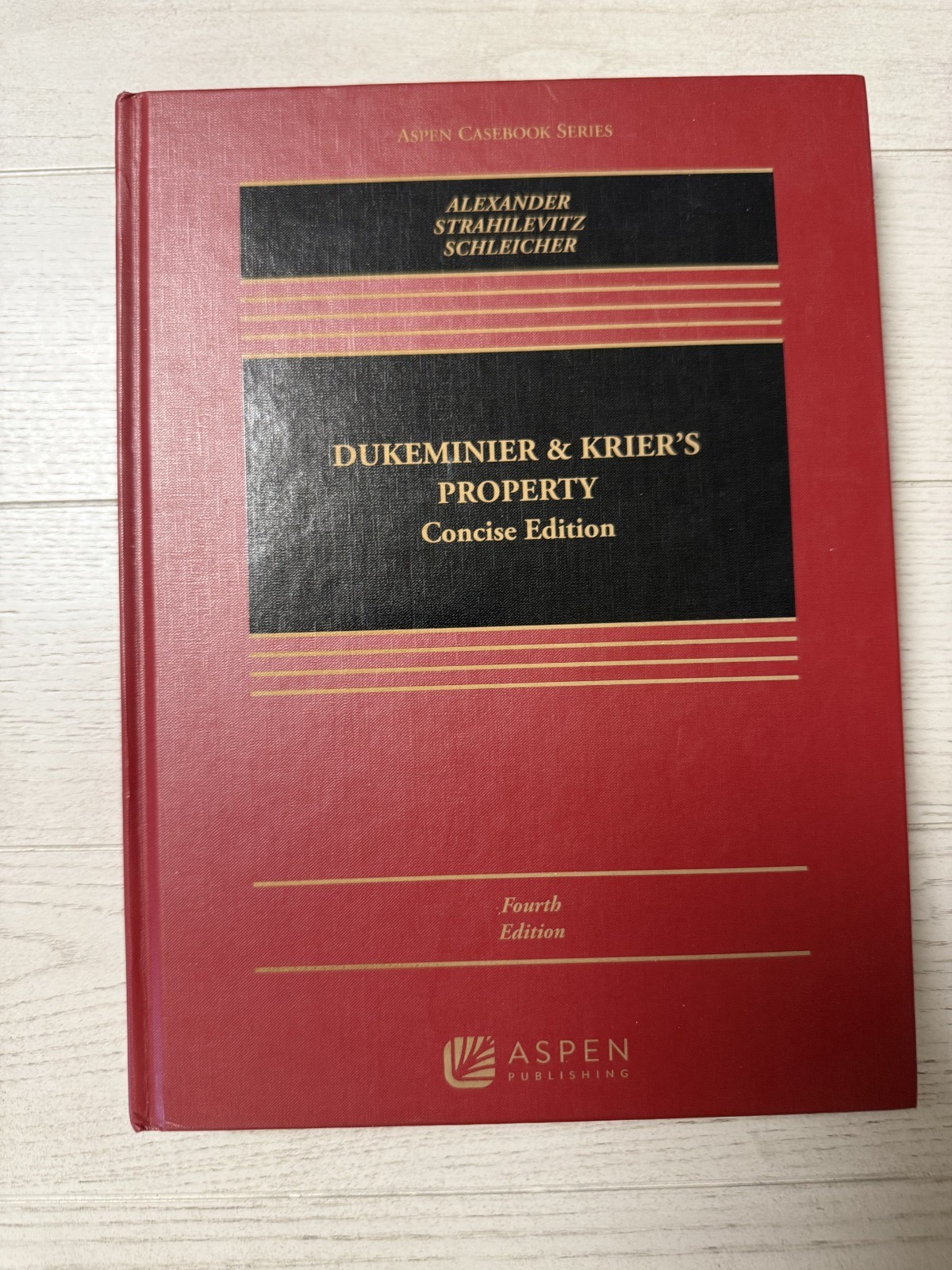 VERY GOOD Dukeminier & Krier’s Property Law Concise Edition NO ONLINE CODE