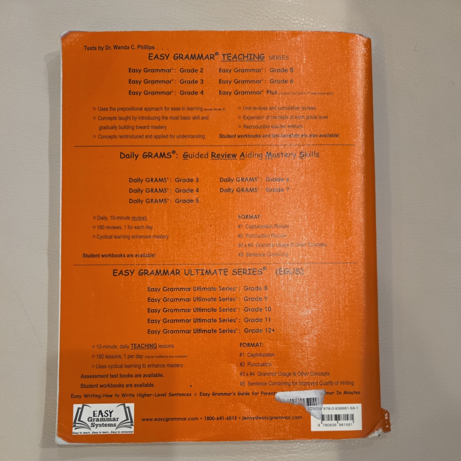 180 Daily Teaching Lessons – Grade 9 by Wanda C. Phillips (Book, Other)