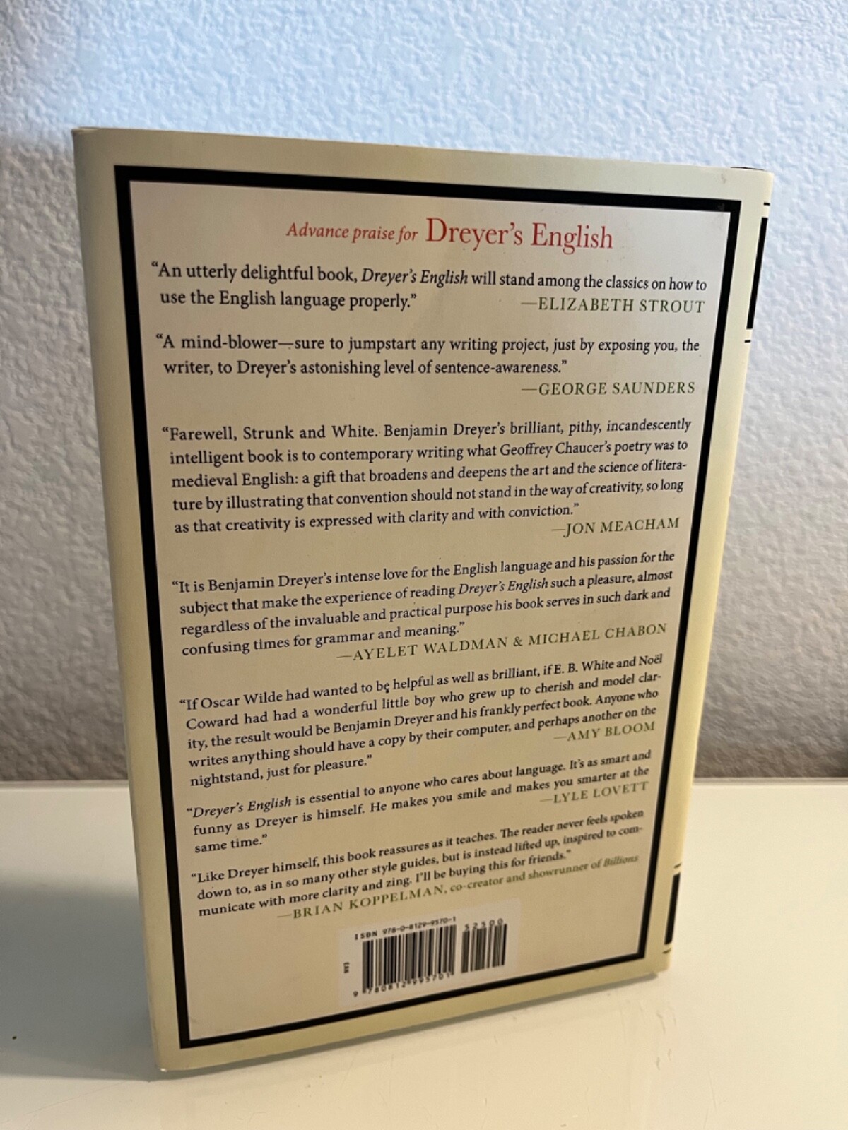 Dreyer’s English: Utterly Correct Guide tClarity and Style by Benjam Dryer