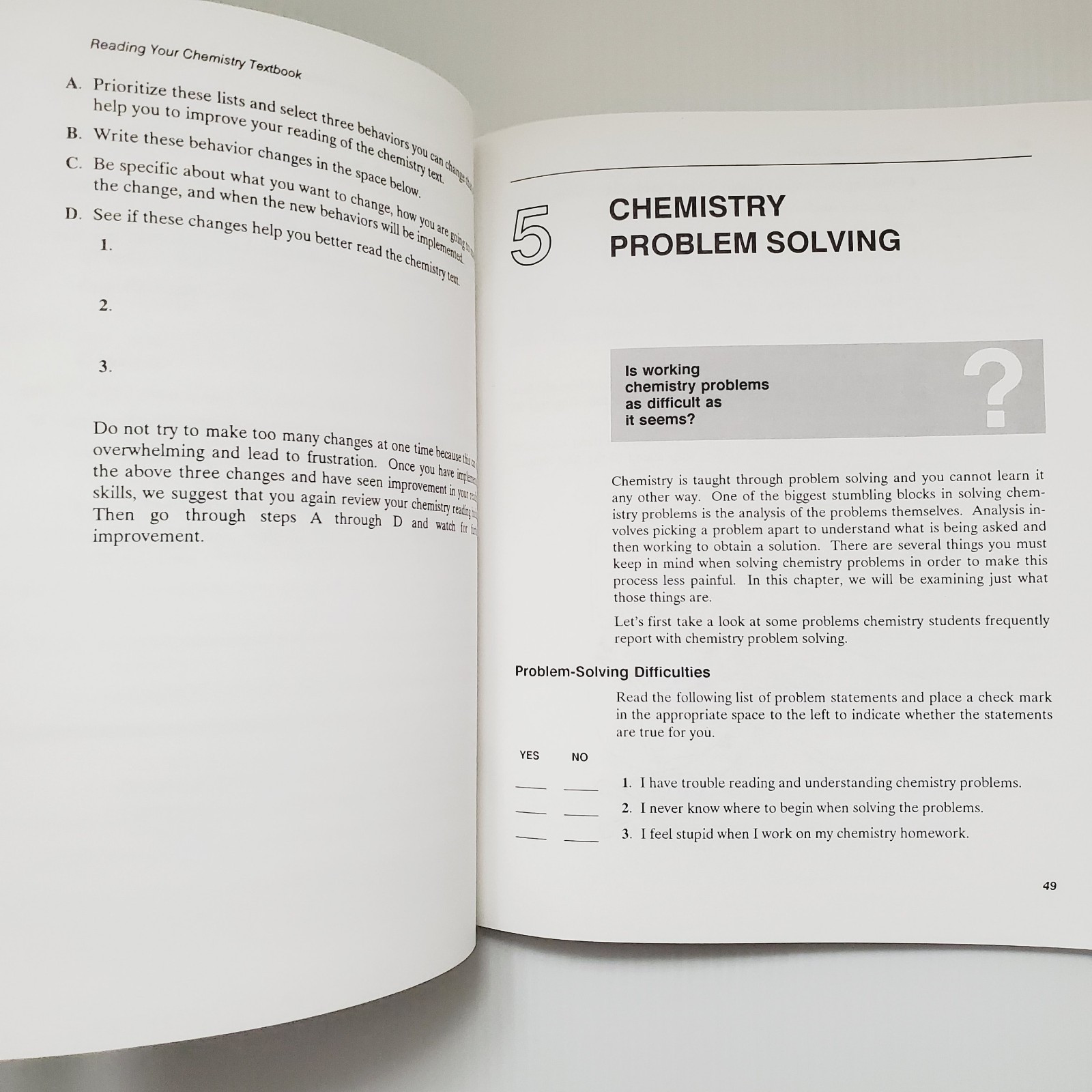 Chemistry Survival Skills Paperback Book MacDevitt & Brault Science Homeschool