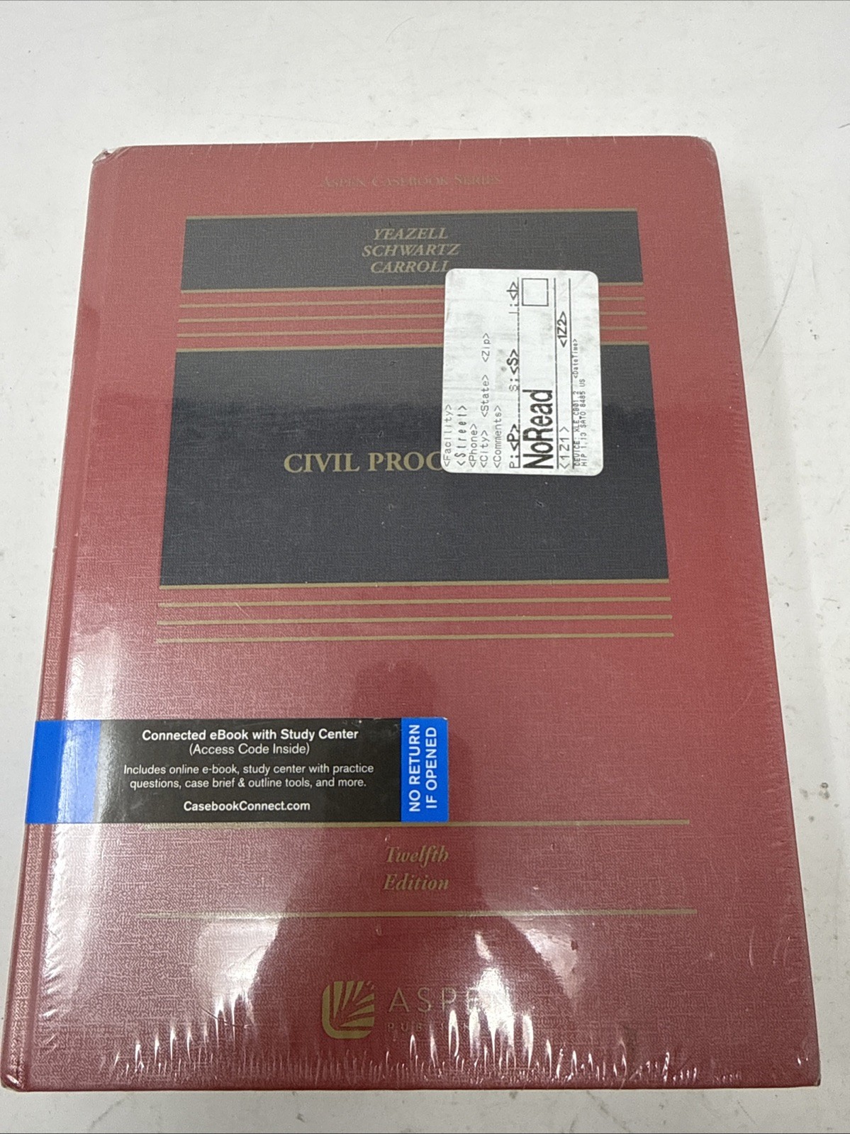 Civil Procedure: Connected Ebook With Study Center (Aspen Casebook) 12th Edition