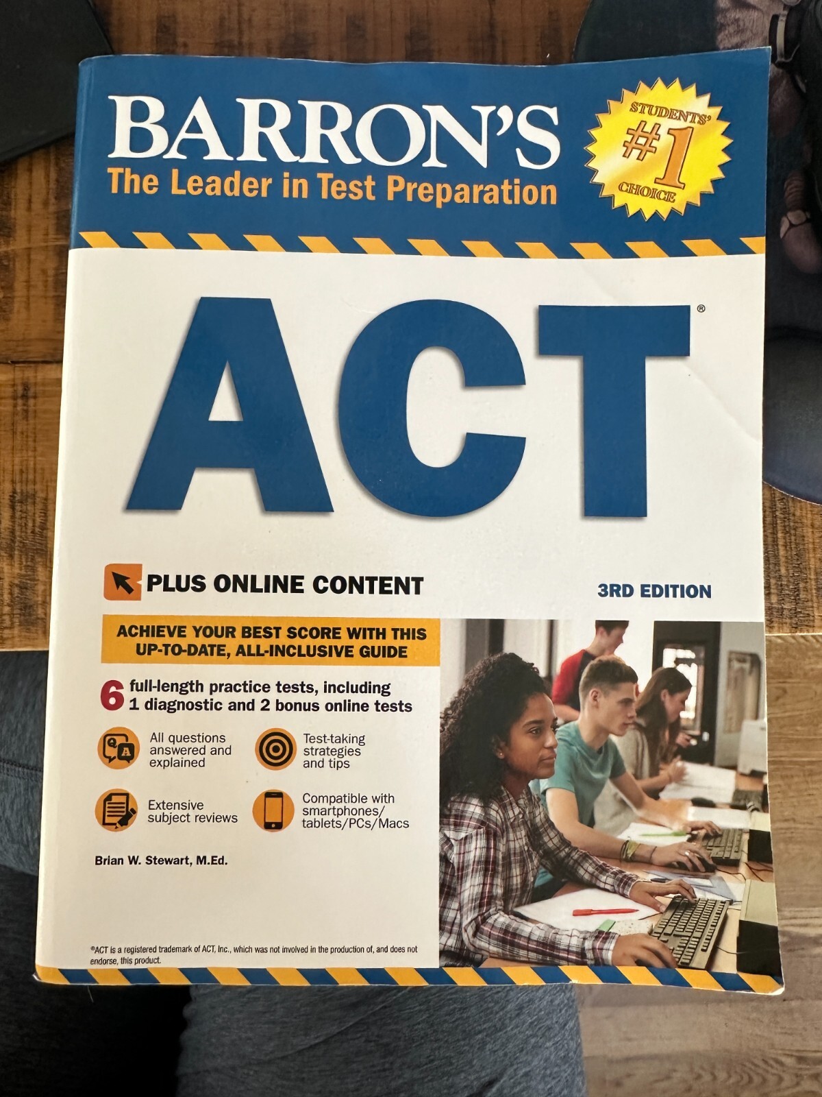 Barron’s Test Prep Ser.: Barron’s ACT with Online Tests by Brian W. Stewart…
