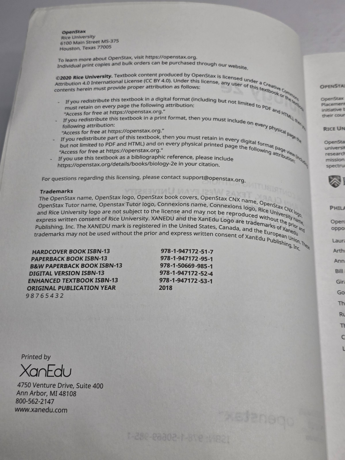 Biology 2e by OpenStax (Paperback) Part 1 And 2