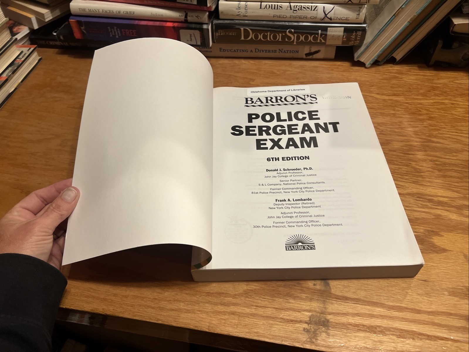 Barron’s Test Prep Ser.: Police Sergeant Exam by Lombardo, Schroeder 2018 PB