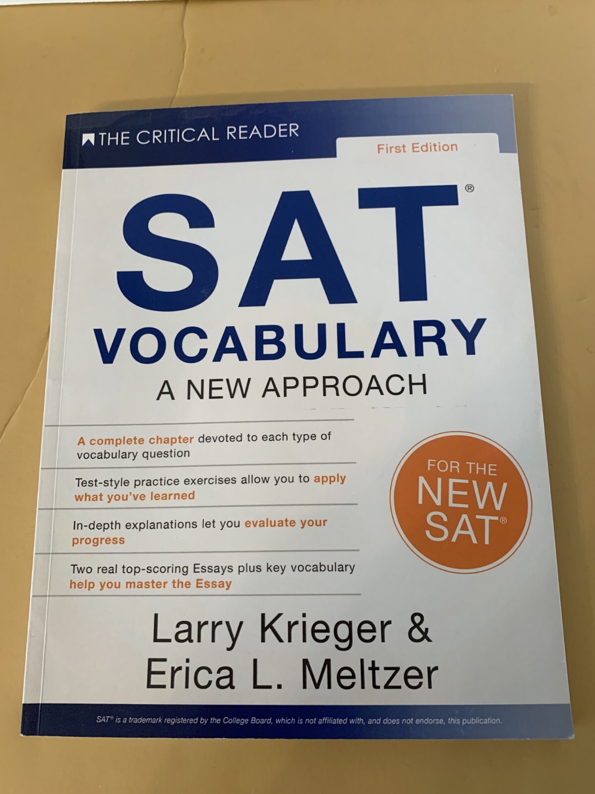 Guide to SAT Vocabulary: A New Approach 1st Edition by Erica L. Meltzer