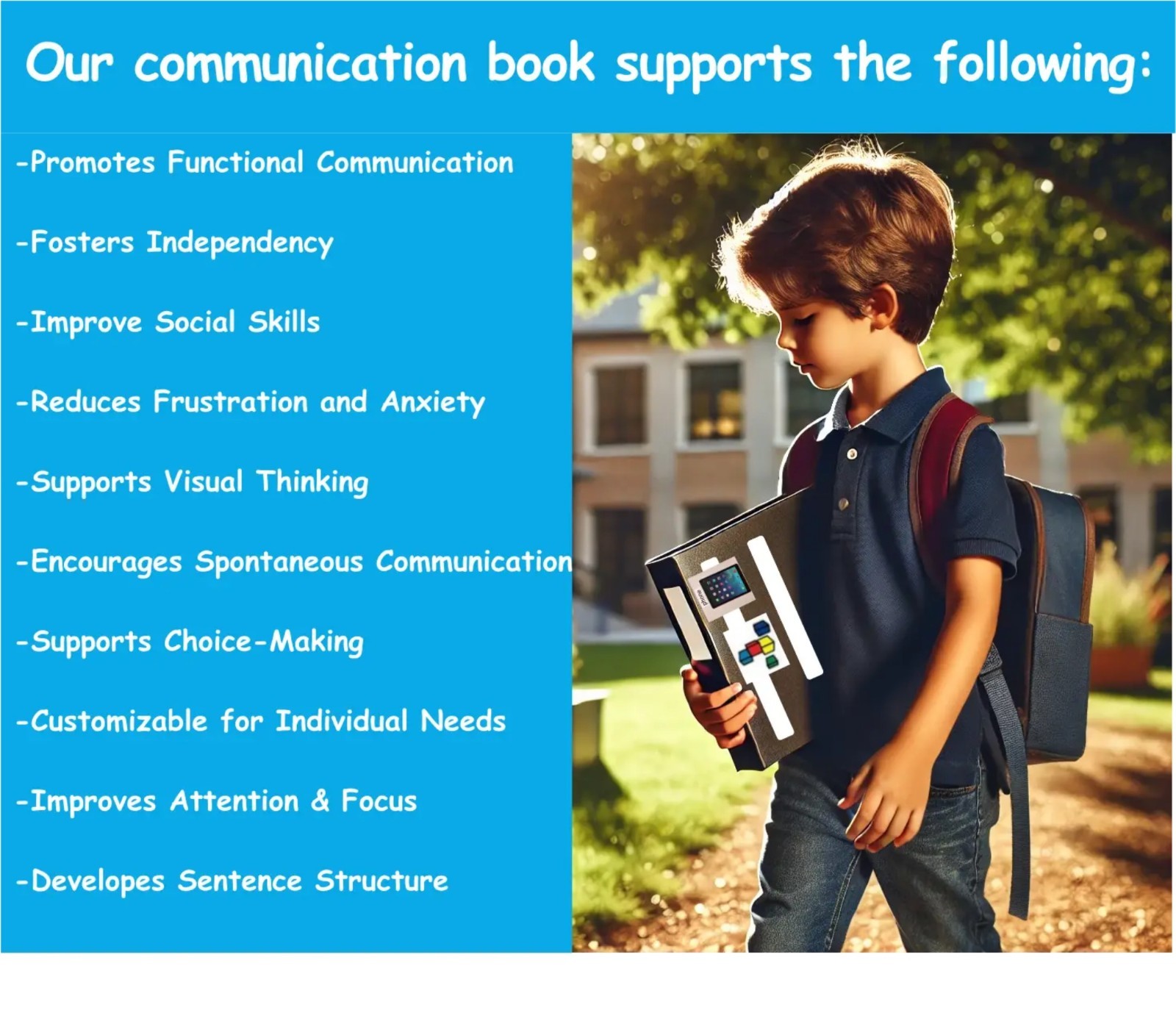 Autism Visual Communication Cards | PECS Book Style | Real Photos or Icons