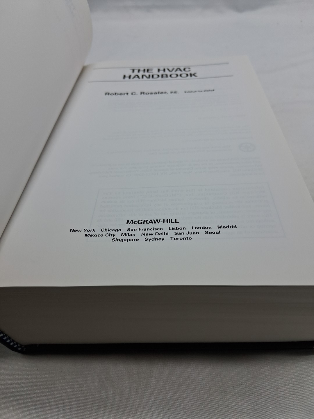 The HVAC Handbook by Robert Rosaler HC (2004)