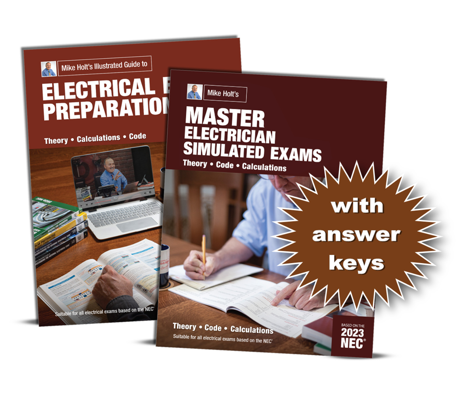 Mike Holt 2023 Electrical Exam Preparation with Master Exam & Answer Keys