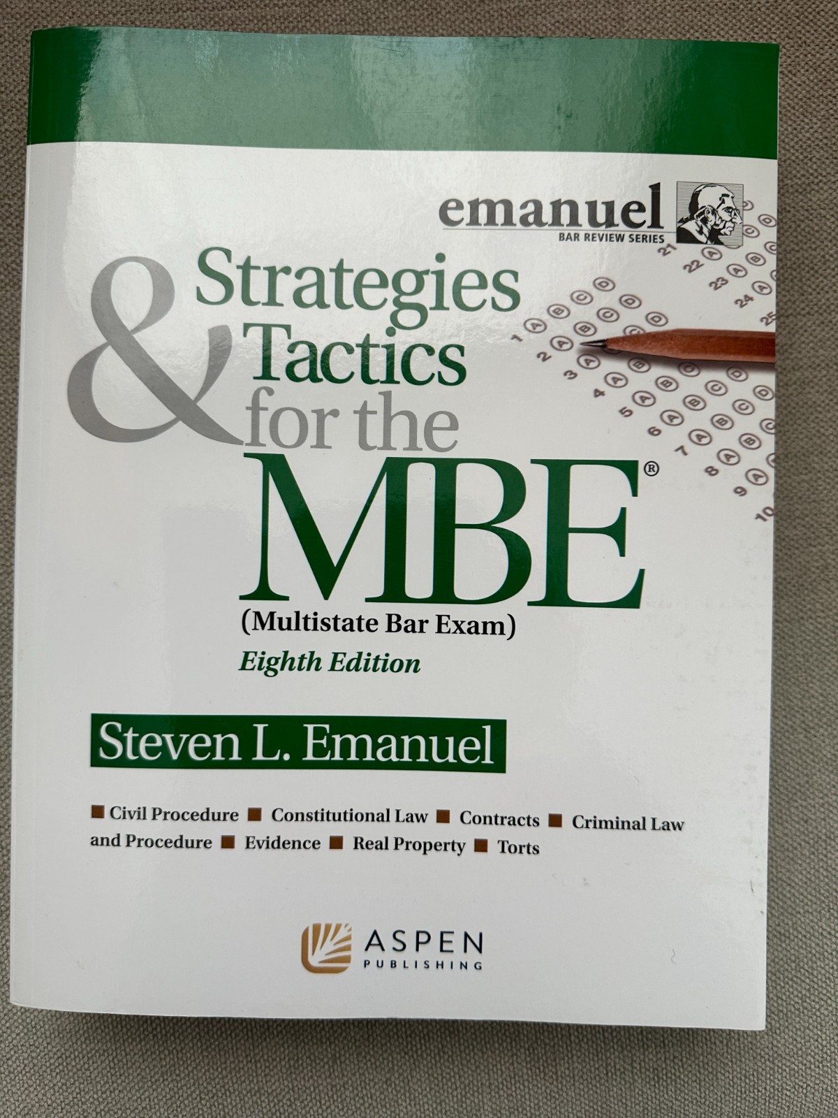 Emanuel Bar Review Series: Strategies and Tactics for the MBE: 8th Edition