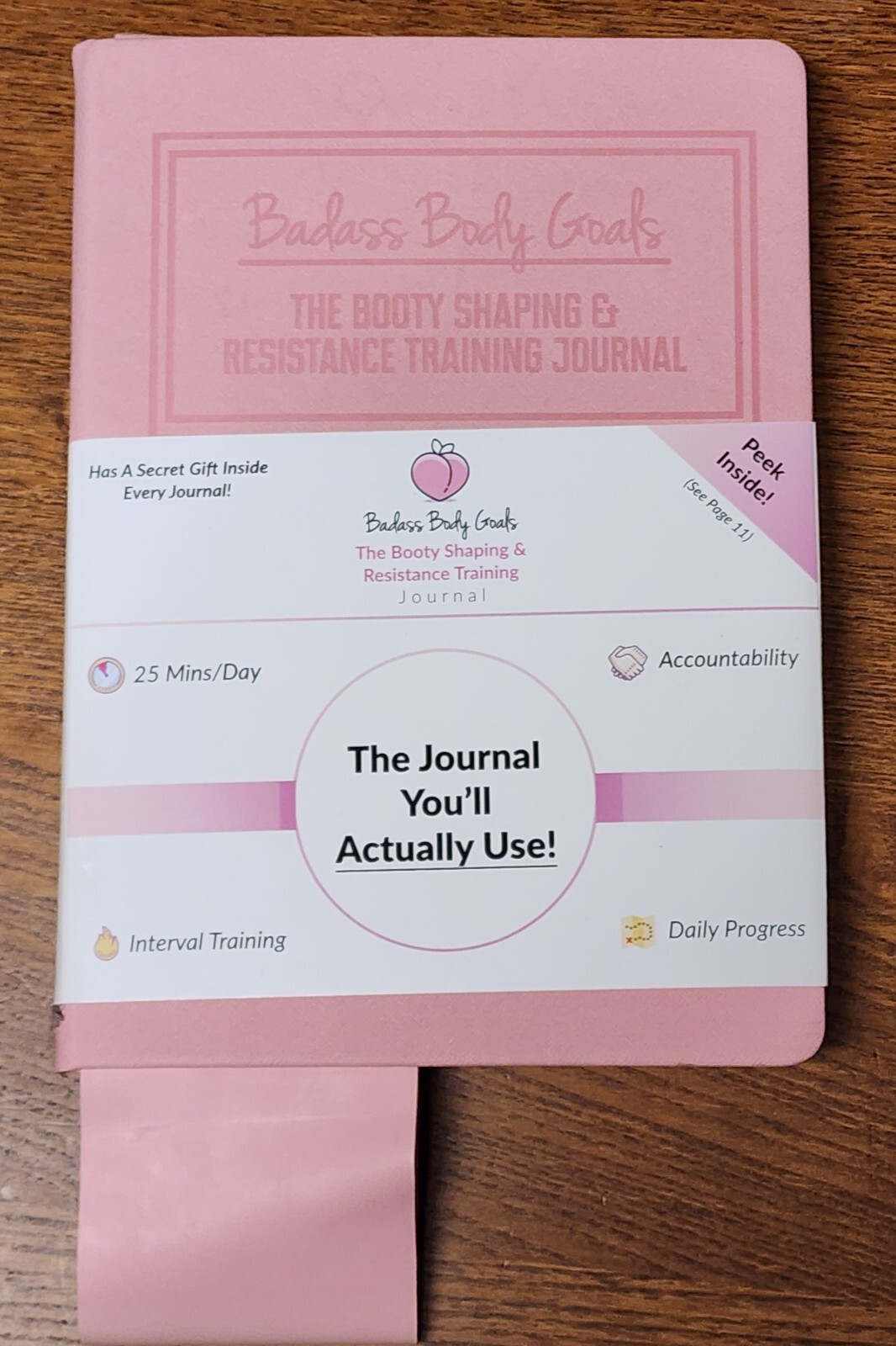 Pink Badass Body Goals Journal : The Booty Building and Waist Trimming,Not Used