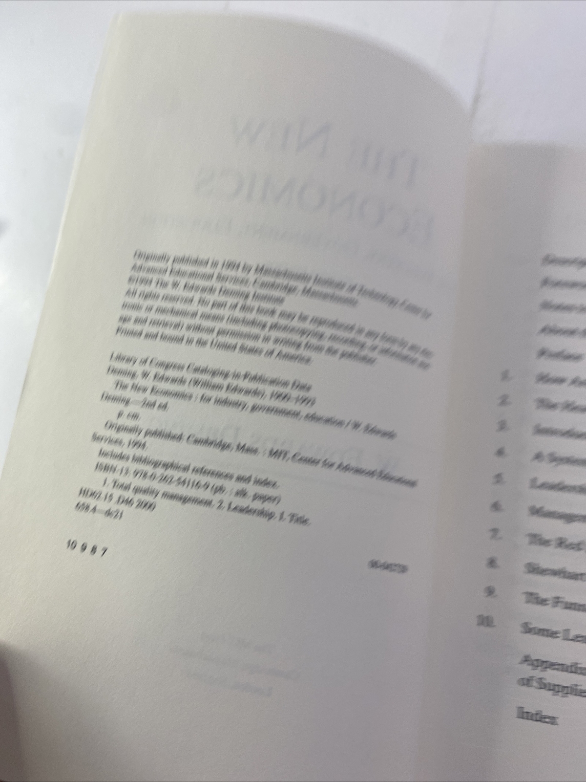 The New Economics – W. Edwards Deming (Paperback, 1994)